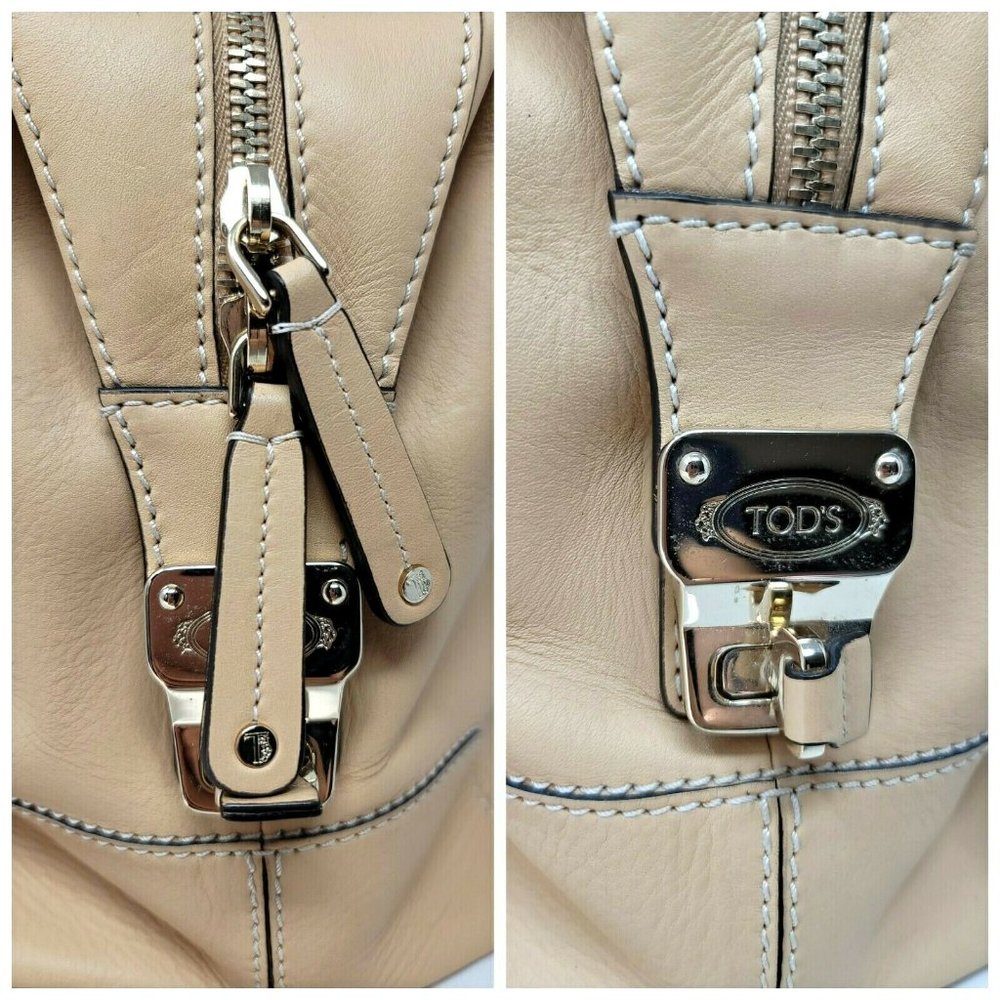 Auth Tods D Styling Bauletto Medium Leather Tote - Picture 4 of 12